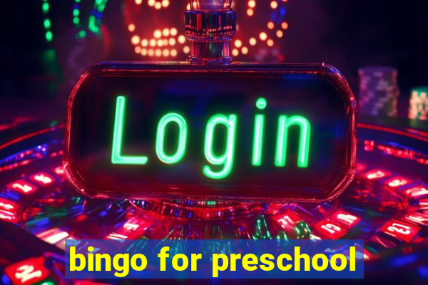 bingo for preschool