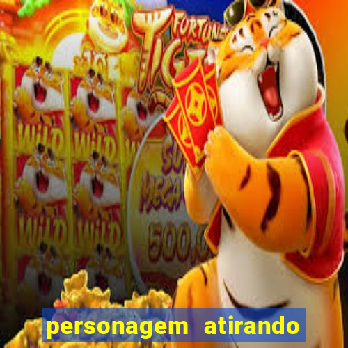 personagem atirando uma pedra num pássaro