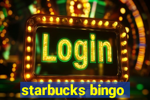 starbucks bingo