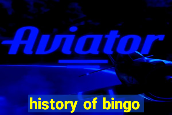 history of bingo