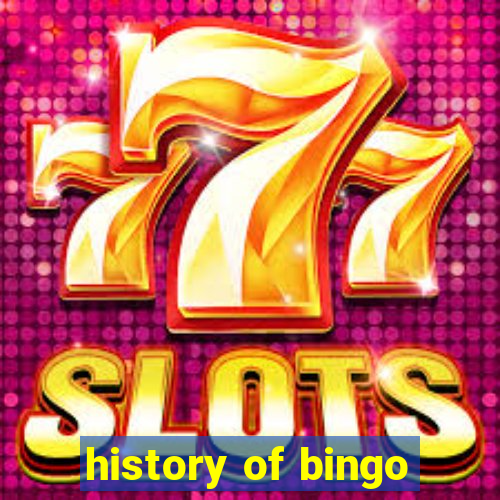 history of bingo