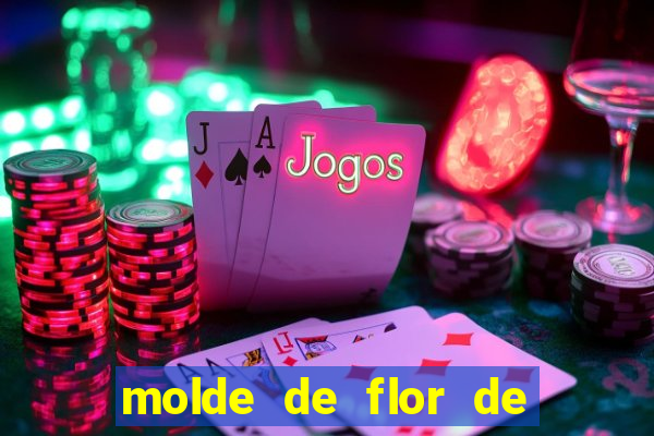 molde de flor de eva grande para imprimir