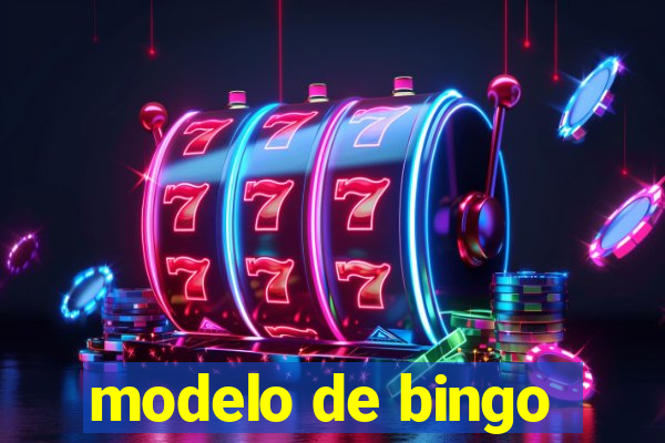 modelo de bingo