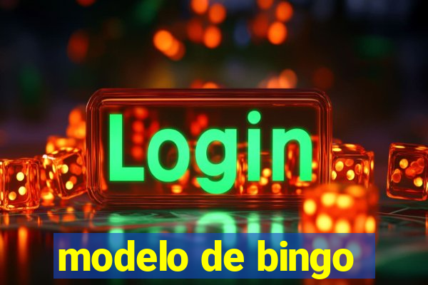 modelo de bingo