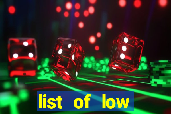 list of low volatility slot machines