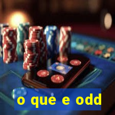 o que e odd