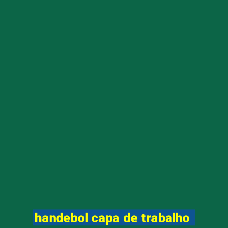 handebol capa de trabalho