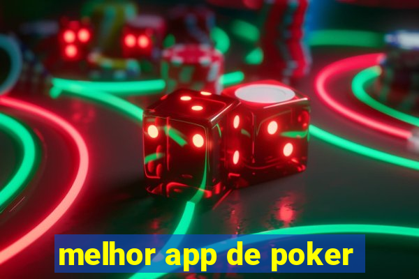 melhor app de poker