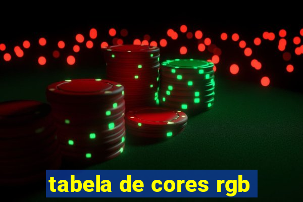 tabela de cores rgb