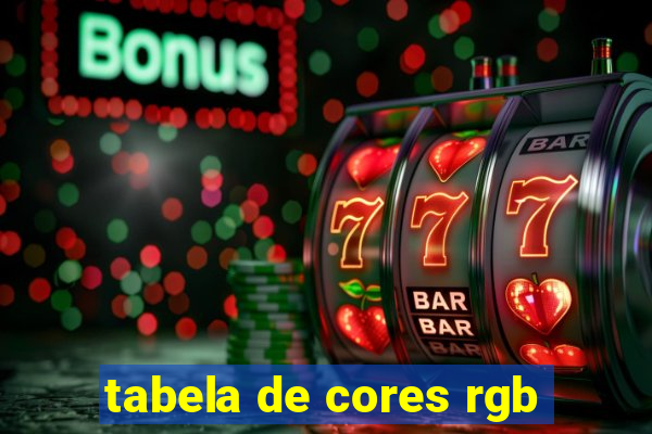 tabela de cores rgb