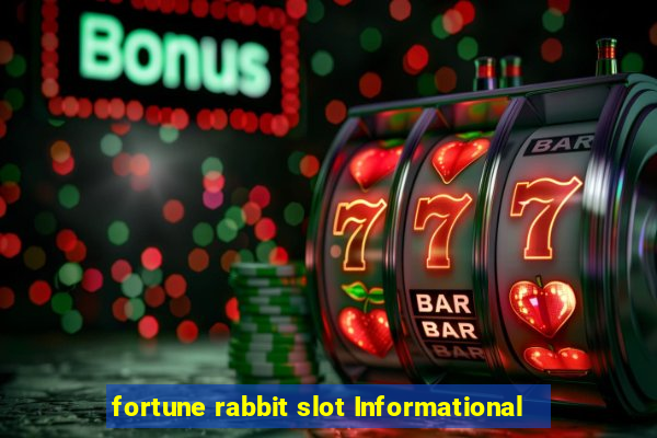 fortune rabbit slot Informational