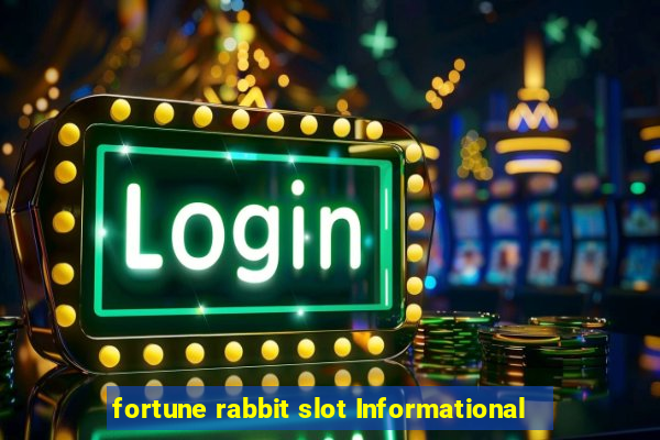 fortune rabbit slot Informational