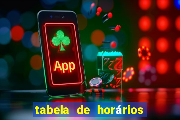 tabela de horários fortune tiger