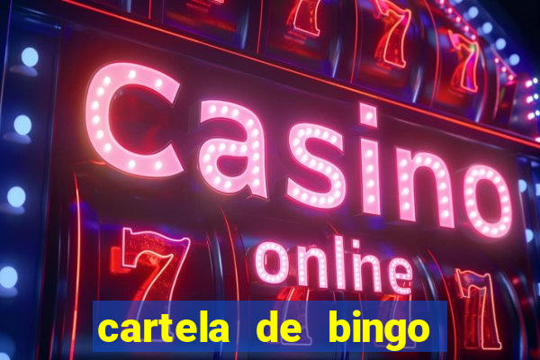 cartela de bingo para educa??o infantil