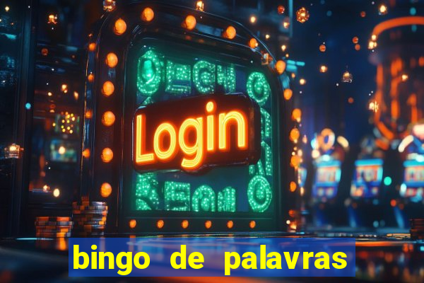 bingo de palavras para o 4 ano