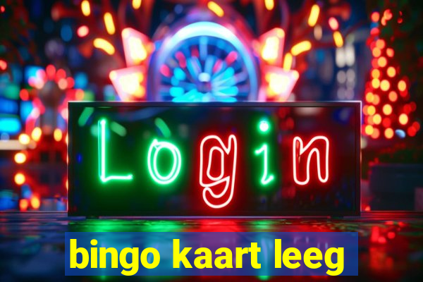 bingo kaart leeg