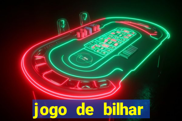 jogo de bilhar valendo dinheiro