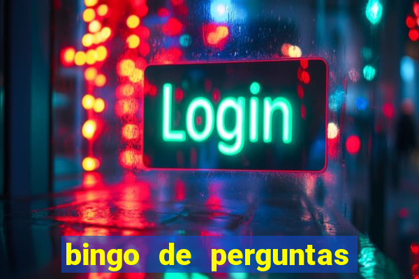 bingo de perguntas e respostas