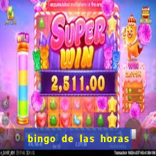 bingo de las horas para imprimir