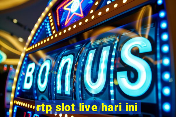 rtp slot live hari ini