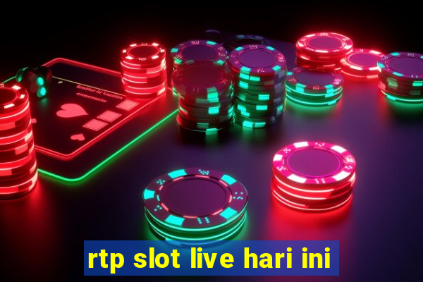 rtp slot live hari ini