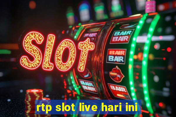 rtp slot live hari ini