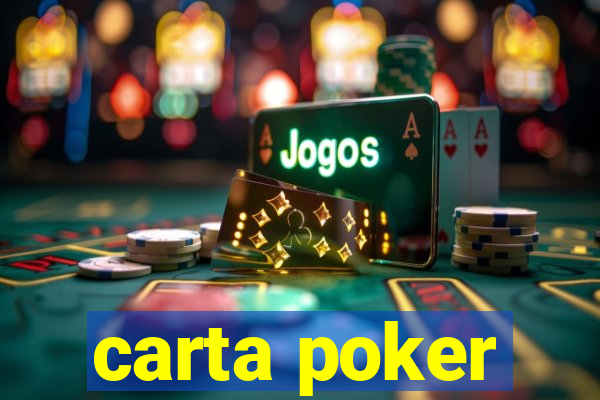 carta poker