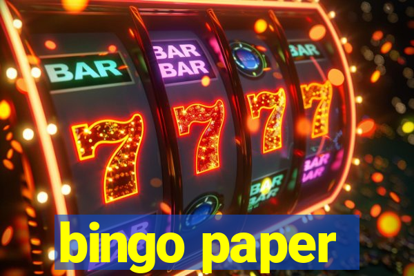 bingo paper