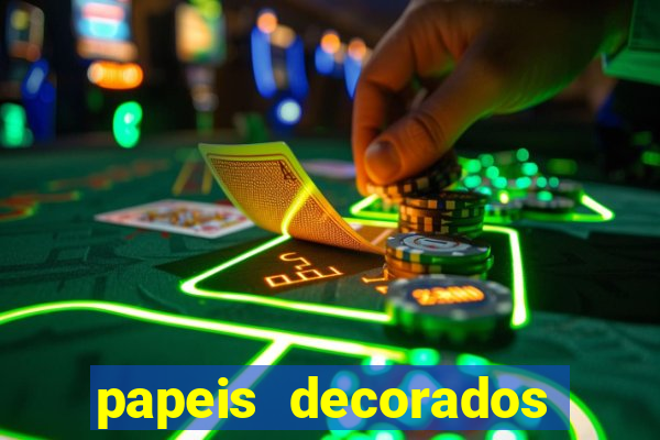 papeis decorados para imprimir