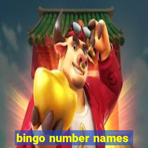 bingo number names