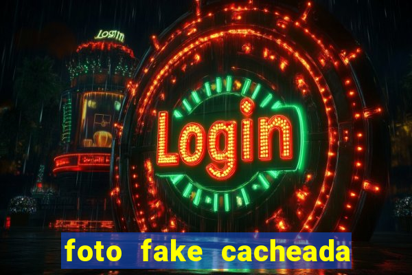 foto fake cacheada no espelho