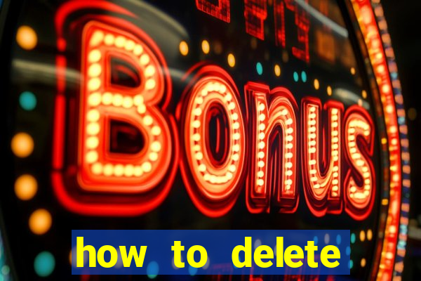 how to delete account in bingo plus