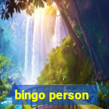 bingo person