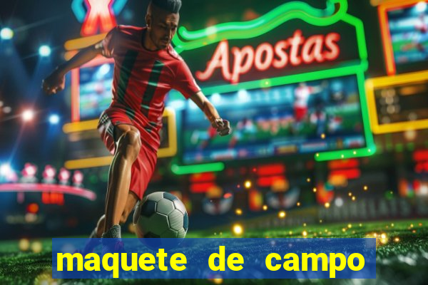 maquete de campo de futebol