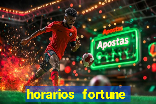 horarios fortune tiger hoje