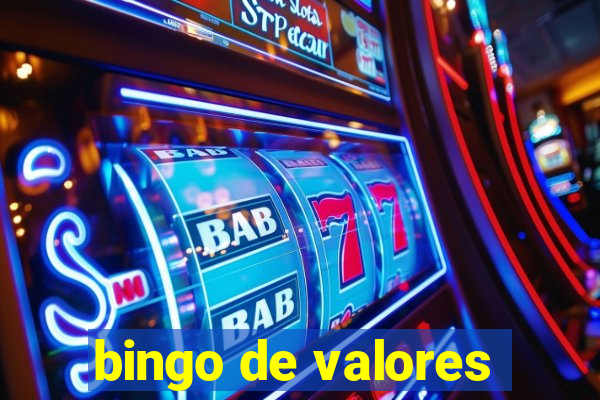 bingo de valores