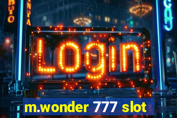 m.wonder 777 slot