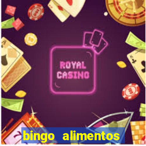 bingo alimentos para imprimir