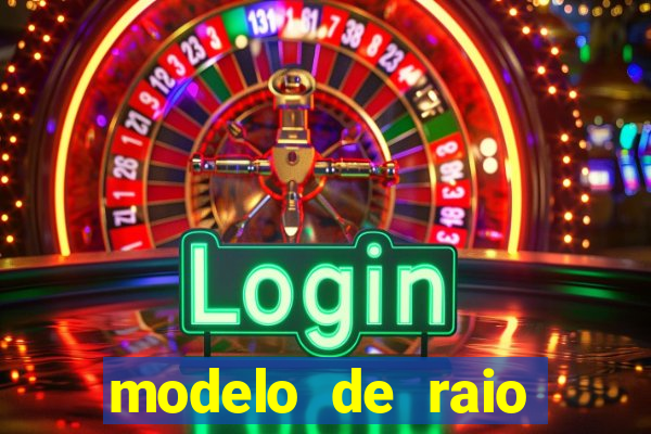 modelo de raio para imprimir