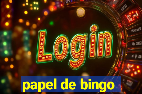 papel de bingo