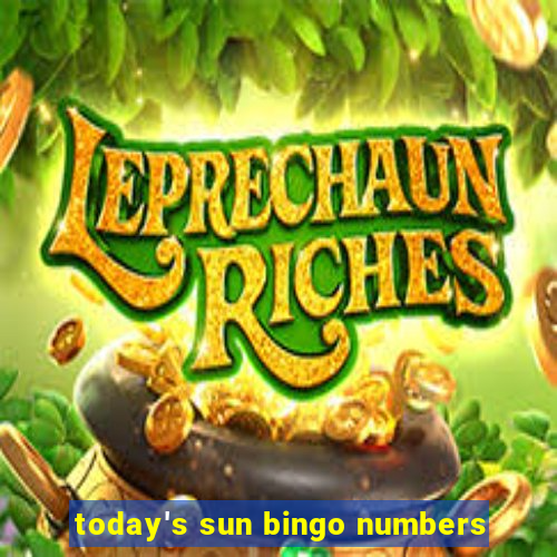 today's sun bingo numbers