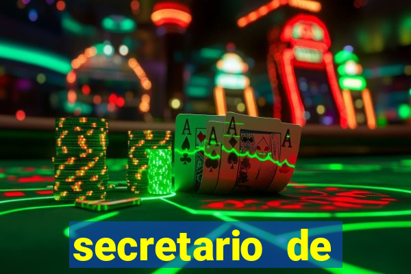 secretario de esporte salario