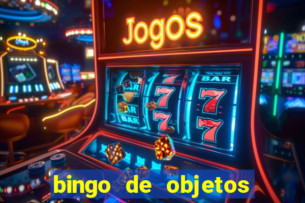 bingo de objetos para imprimir