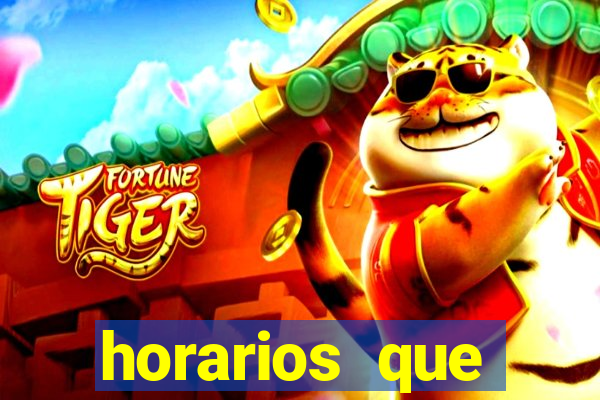 horarios que fortune tiger paga