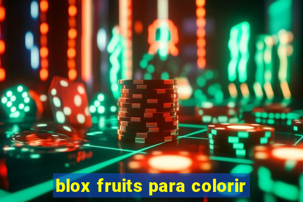 blox fruits para colorir