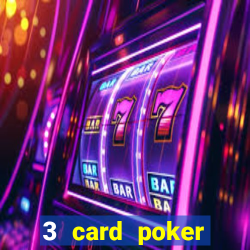 3 card poker casino game