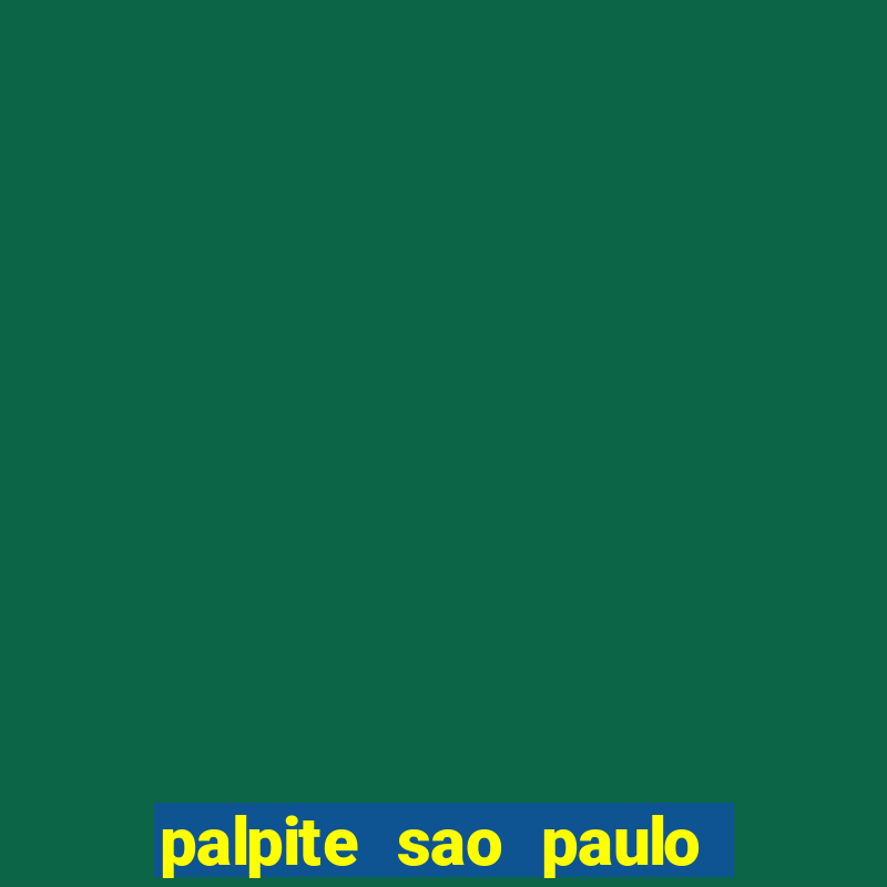 palpite sao paulo x flamengo