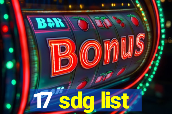 17 sdg list