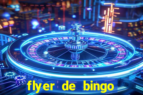 flyer de bingo para editar