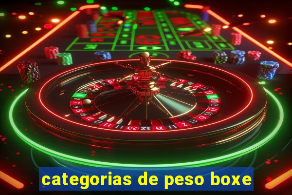 categorias de peso boxe